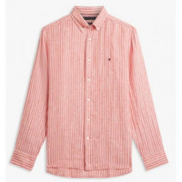 TOMMY HILFIGER - LINEN BENGAL STRIPE RF SHIRT - 0DM - F|MW0MW42400/0DM
