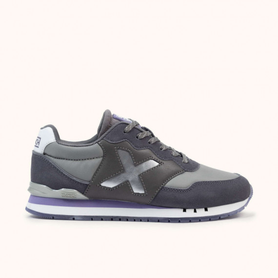 Zapatillas MUNICH Mujer Gris Violeta