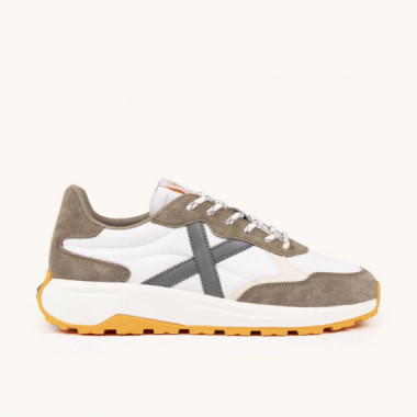 Tenis MUNICH Babel Blanco Marron Gris