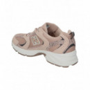 Playeras NEW BALANCE 530 Beige Animal Print