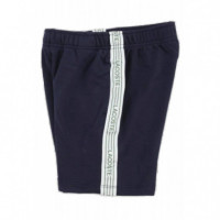 LCB LACOSTE TAPING SHORT MARINE