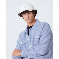 Gorros y Gorras Gorra LA PAZ Santos Off White / Wind Blue