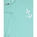 Camisetas Hombre Camiseta LA PAZ Dantas Green / Off White