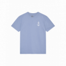 Camisetas Hombre Camiseta LA PAZ Dantas Indigo / Off White