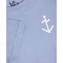 Camisetas Hombre Camiseta LA PAZ Dantas Indigo / Off White