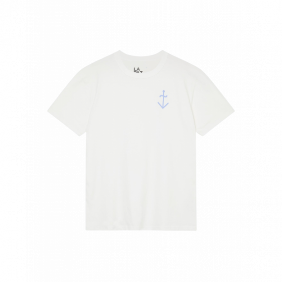 Camisetas Hombre Camiseta LA PAZ Dantas Off White / Wind Blue