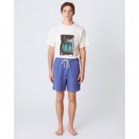 Bermudas Shorts LA PAZ Pestana Indigo Linen