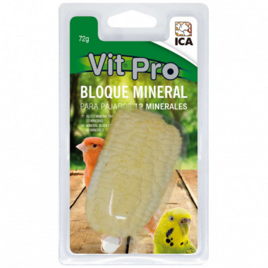 ICA Bloque Mineral Pájaros Maiz 72 Gr