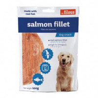 FILOUS Perro Snack Salmon Fillets 100 Gr