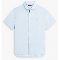 TOMMY HILFIGER - PIGMENT DYED LINEN RF SHIRT S/S - C1O - F|MW0MW41531/C1O