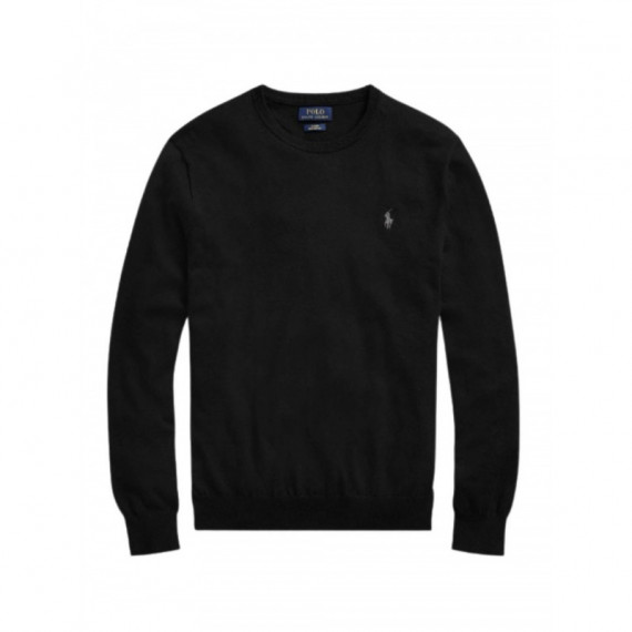 POLO RALPH LAUREN - SLIM FIT COTTON SWEATER - POLO BLACK - 710684957008/POLO BLACK