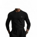 POLO RALPH LAUREN - SLIM FIT COTTON SWEATER - POLO BLACK - 710684957008/POLO BLACK