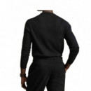 POLO RALPH LAUREN - SLIM FIT COTTON SWEATER - POLO BLACK - 710684957008/POLO BLACK