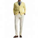 POLO RALPH LAUREN - COTTON V-NECK CARDIGAN - WICKET YELLOW - 710890562501/WICKET YELLOW