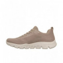 Zapatillas SKECHERS Mujer Beige