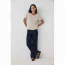 camisetas mujer Camiseta ESE O ESE Básica Trendy Taupe