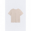 camisetas mujer Camiseta ESE O ESE Básica Trendy Taupe
