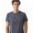 SCOTTA 1985 Camisas Camiseta Scotta Moto Girl Gris Oscuro