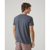 Scotta 1985 Camisas Camiseta SCOTTA Moto Girl Gris Oscuro