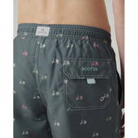 Scotta 1985 Camisas Bañador SCOTTA Logo Bico Azul Grisaceo