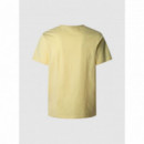 Pepe Jeans Camiseta Original Basic 3N Amarilla PM508212-039