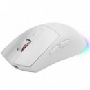MARS GAMING Raton Inalambrico Recargable MM-T3 Blanco