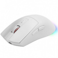 MARS GAMING Raton Inalambrico Recargable MM-T3 Blanco