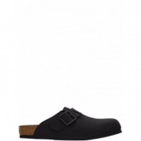 BIRKENSTOCK - Boston Wb Lenb - Black - 1031585/BLACK