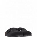 BIRKENSTOCK - Boston Wb Lenb - Black - 1031585/BLACK