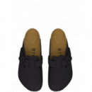 BIRKENSTOCK - Boston Wb Lenb - Black - 1031585/BLACK