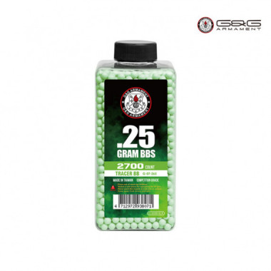 Bolas Trazadoras Verdes 0.25G 2700BB G&G
