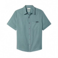 Camisa Solid Causal Linen Classic  CALVIN KLEIN