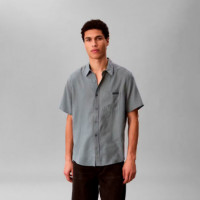 Camisa Solid Causal Linen Classic  CALVIN KLEIN