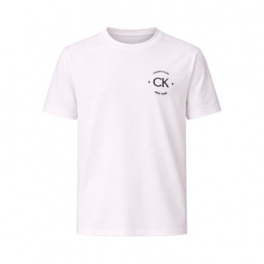 Camiseta con logo bordado