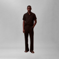 Pantalón Cargo Recto y Holgado de Mezcla de Lino  CALVIN KLEIN