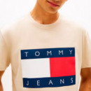 Camiseta con cuello redondo y logo