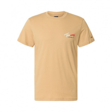 Camiseta slim de punto con logo