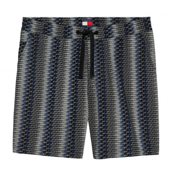 Pantalón corto amplio de popelín estampado