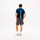 Pantalón corto amplio de popelín estampado