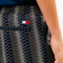 Pantalón corto amplio de popelín estampado