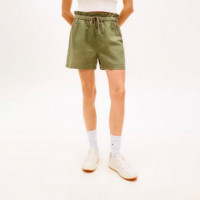 Shorts de Cinco Bolsillos en Mezcla de Lino  TOMMY HILFIGER