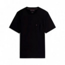 Camiseta de punto con cuello redondo