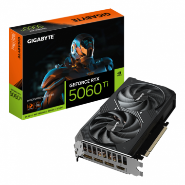 Tarjeta Grafica GIGABYTE Geforce Rtx 5060 Ti Windforce Max Oc 8GB GDDR7
