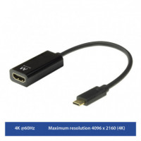 Adaptador EWENT Conversor Usb-c Macho a HDMI Hembra