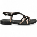 ESCLAVA ENTRELAZADA BRONCE+ANTE NEGRO