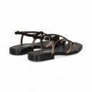 ESCLAVA ENTRELAZADA BRONCE+ANTE NEGRO