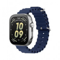 SAMI Reloj Inteligente SUPRA WS-2383AZ Con GPS/Resistente Agua/Sueño/Cardiaco/Oxigeno Azul