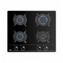 Placa de Gas TEKA Gbc 64000 Kbb Cristal Negro