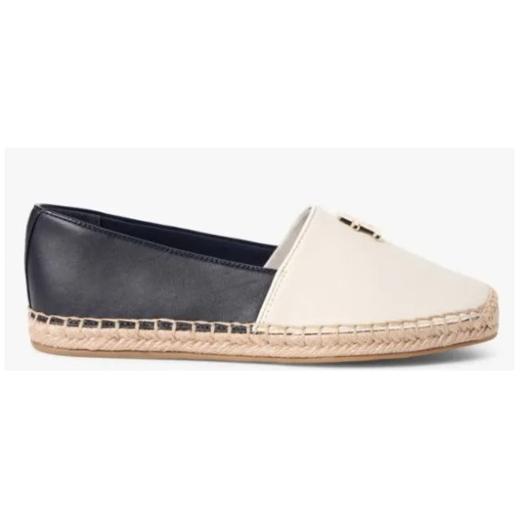 TOMMY HILFIGER - Th Logo Leather Espadrille - 0G0 - F|FW0FW09246/0G0