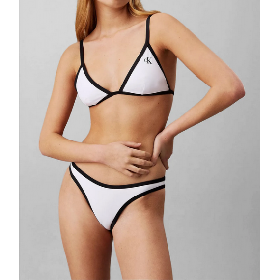 Parte Baja bikini Calvin Klein blanco-negro